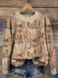 R&B | Strickpullover mit Blumenmuster für den Herbst