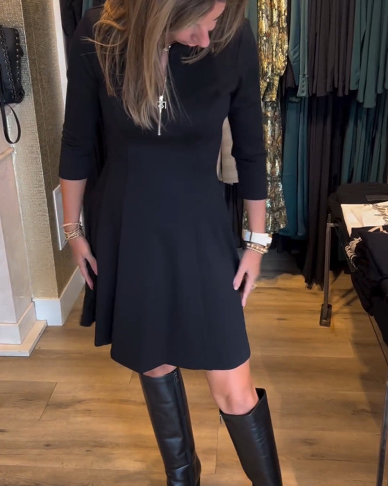 R&B | Kleid mit Einfarbigem Reißverschluss