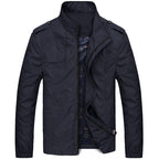 R&B | Freizeitjacke Slim Fit - Winddichte Übergangsjacke mit Stehkragen und Taschen, Modernes Design für Alltag und Outdoor
