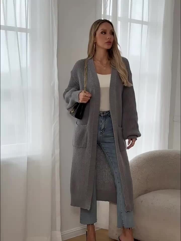 R&B | Gemütlicher Strickcardigan mit Gürtel für Frauen