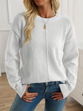 R&B | Strickpullover mit Nähdetail Lockere Passform Weich und Modern