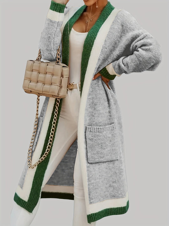 R&B | Lange Strickcardigan Vintage Inspiration mit Herbstlichen Akzenten