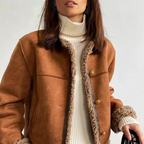 R&B | Vintage Wildlederjacke - Warmer und Bequemer Schnitt