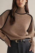 R&B | Pullover - Damen Luxus Rollkragenpullover
