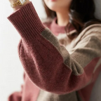 R&B | Bequemer Langarm Rundhals Pullover