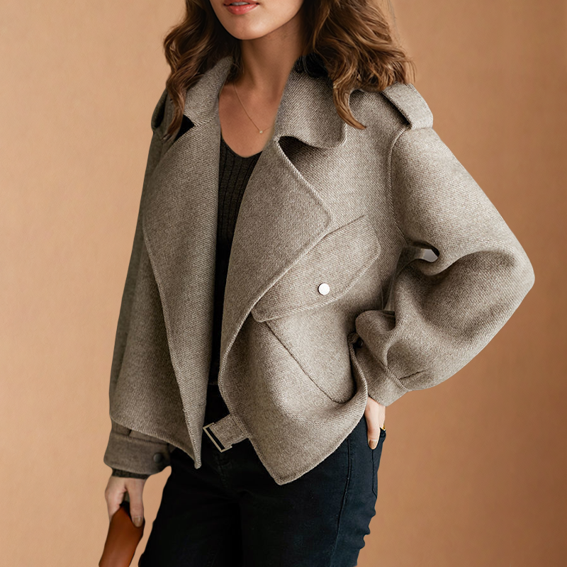 R&B | Klassische Wolljacke mit Klappe