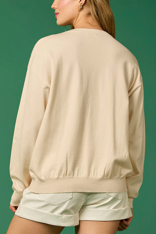 R&B | Weihnachtssoldat Pailletten Mode Lässiger Sweatshirt