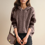 R&B | Strickpullover mit Kabelmuster Weich und Warm Perfekt für Herbst und Winter