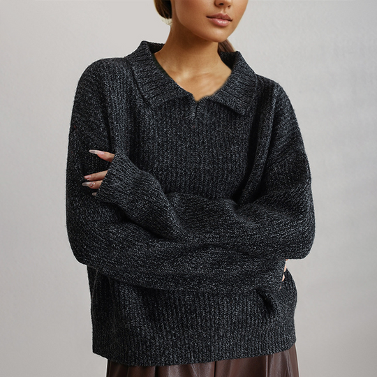 R&B | Strick Lockerer Pullover mit Langen Ärmeln