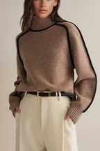 R&B | Pullover - Damen Luxus Rollkragenpullover