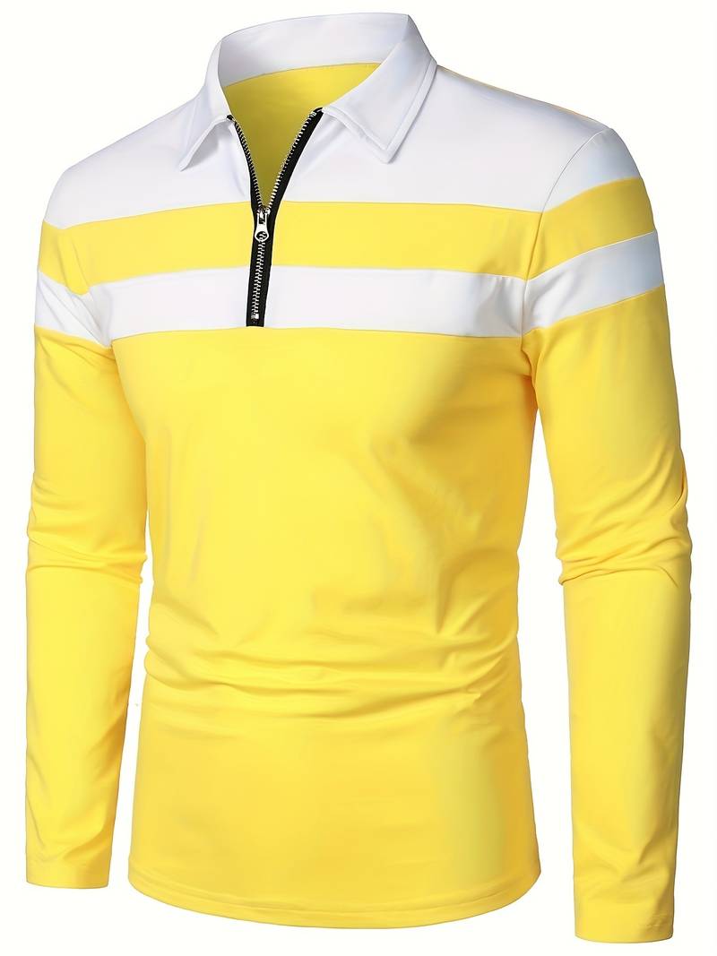 EB – langärmliges poloshirt mit reißverschluss