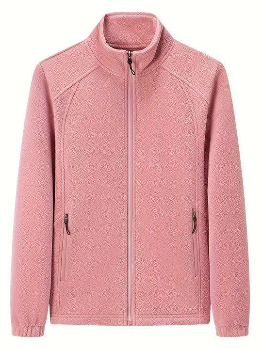 R&B | Außenjacke Aus Fleece mit Stehkragen und Langen Ärmeln