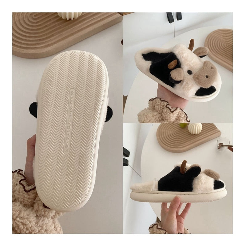 R&B | Bequeme Damen Hausschuhe mit Tiermuster
