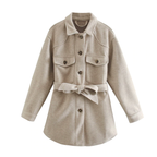 R&B | Damen Mid-Length Wollmantel - Stilvoller und Eleganter Übermantel