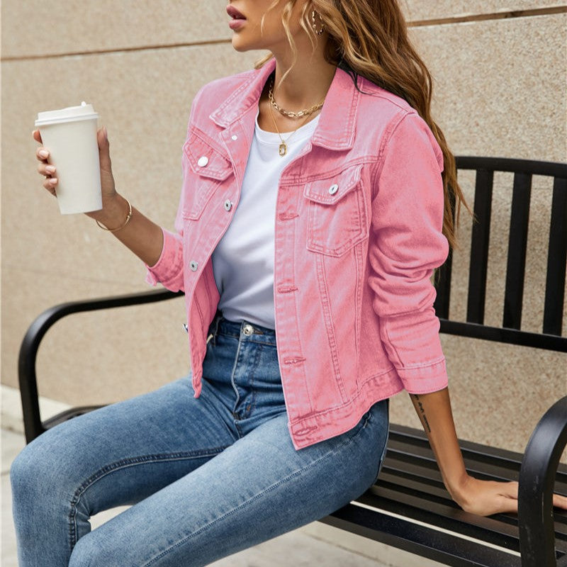 R&B | Damen Kurz Jeansjacke Schwarz