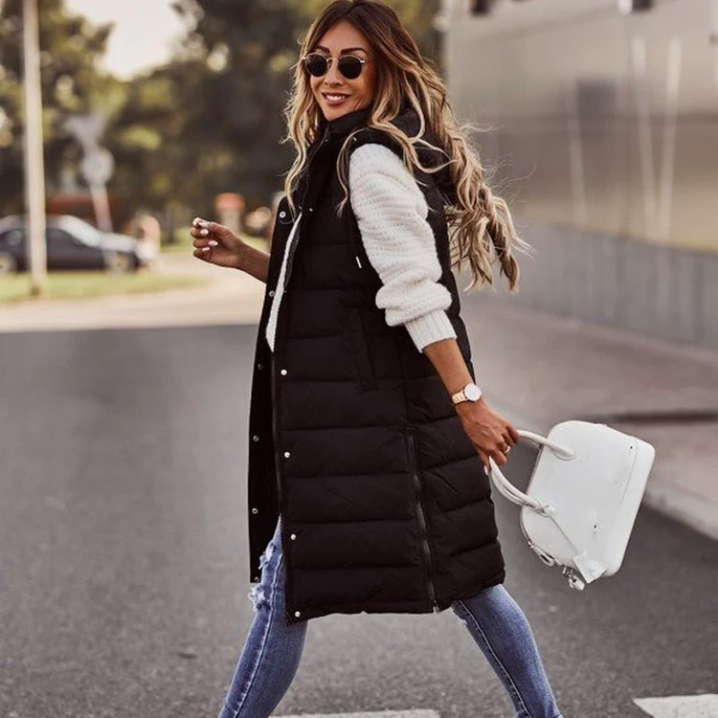 R&B | Damen Leichte Steppjacke Daunenjacke Lang