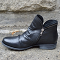 R&B | Damen Schwarz Stiefeletten Wasserdicht