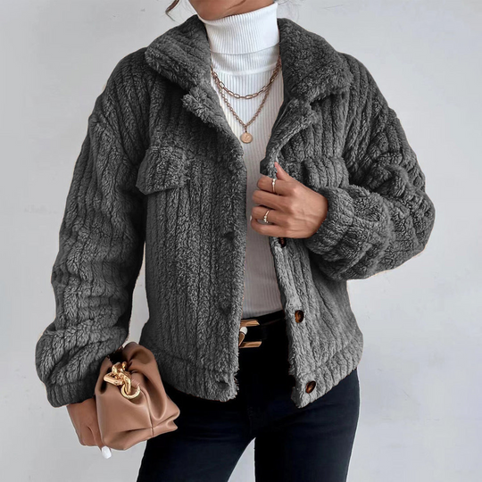 R&B | Stylicher Kurzer Fleece Mantel für Frauen