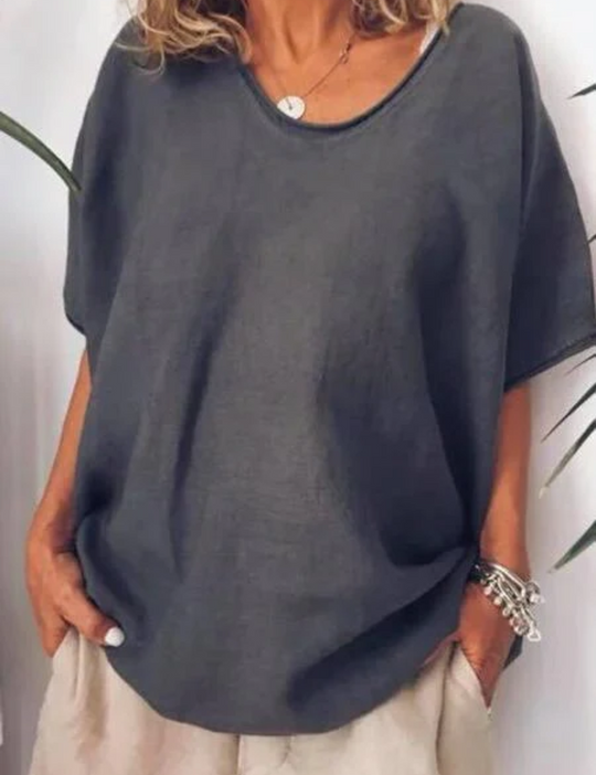 R&B | Damen Oversized T-Shirt Weiß