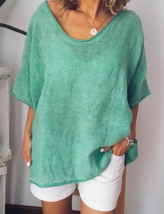 R&B | Damen Oversized T-Shirt Weiß