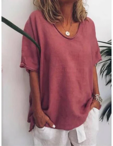 R&B | Damen Oversized T-Shirt Weiß
