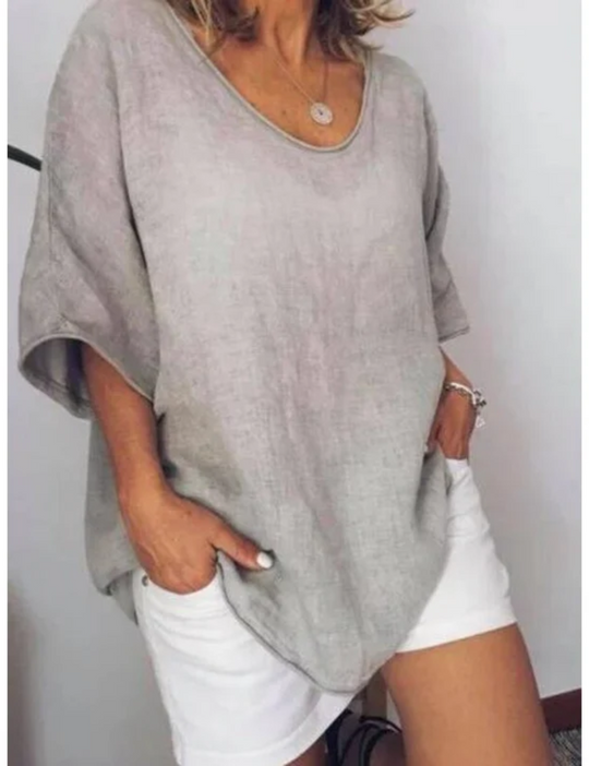R&B | Damen Oversized T-Shirt Weiß