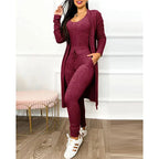 R&B | Damen 3 Teiliges Loungewear Satz mit Jacke