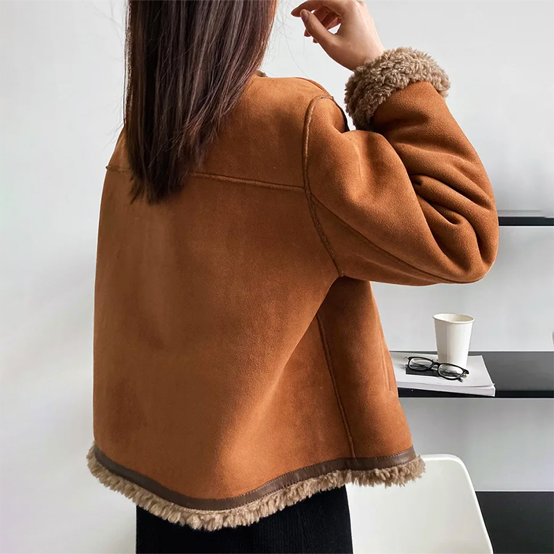 R&B | Vintage Wildlederjacke - Warmer und Bequemer Schnitt