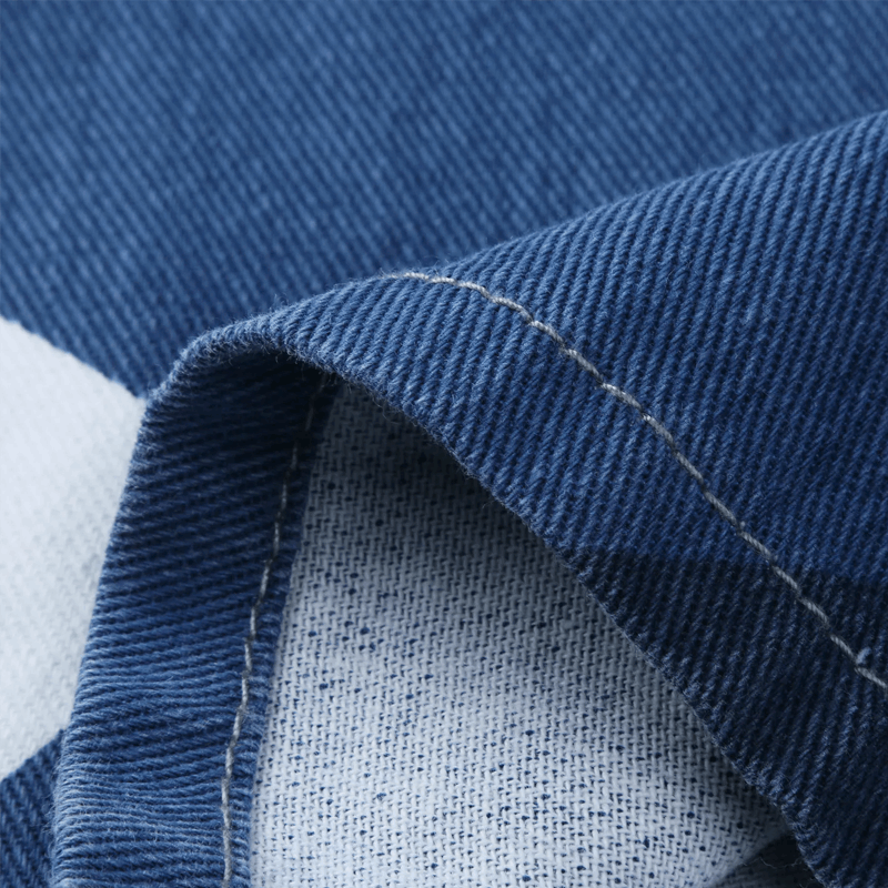 R&B | Damen Baggy Jeans Mit Reißverschluss Weite blaue Hosen