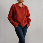 R&B | Strick Lockerer Pullover mit Langen Ärmeln
