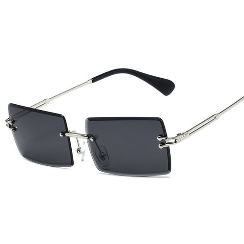 Heidi-Mode | Modische Rechteckige Sonnenbrille Im Retro Stil