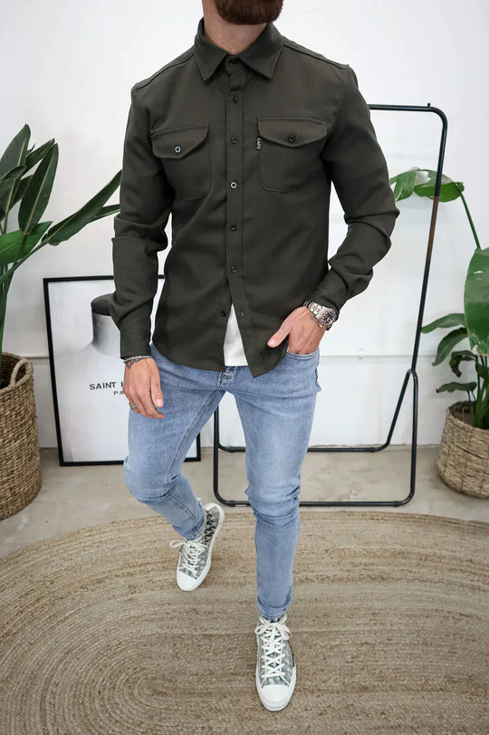 R&B | Premium-Jacke mit Knopfverschluss für Herren Stylische und Bequeme Jacke
