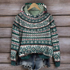 R&B | Isländischer Gestrickter Kapuzenpullover für Den Winter