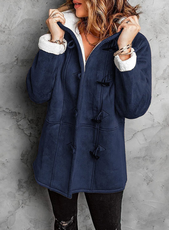 R&B | Warme & Kuschelige Fleece-Damenjacke mit Kapuze