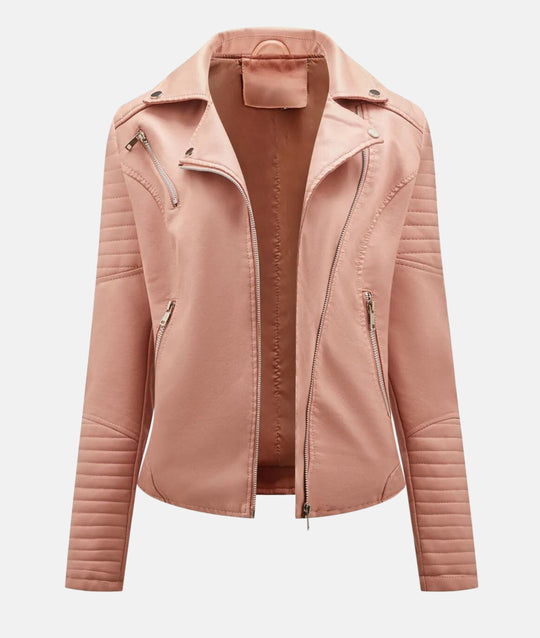 R&B | Damen Kunstleder Bikerjacke