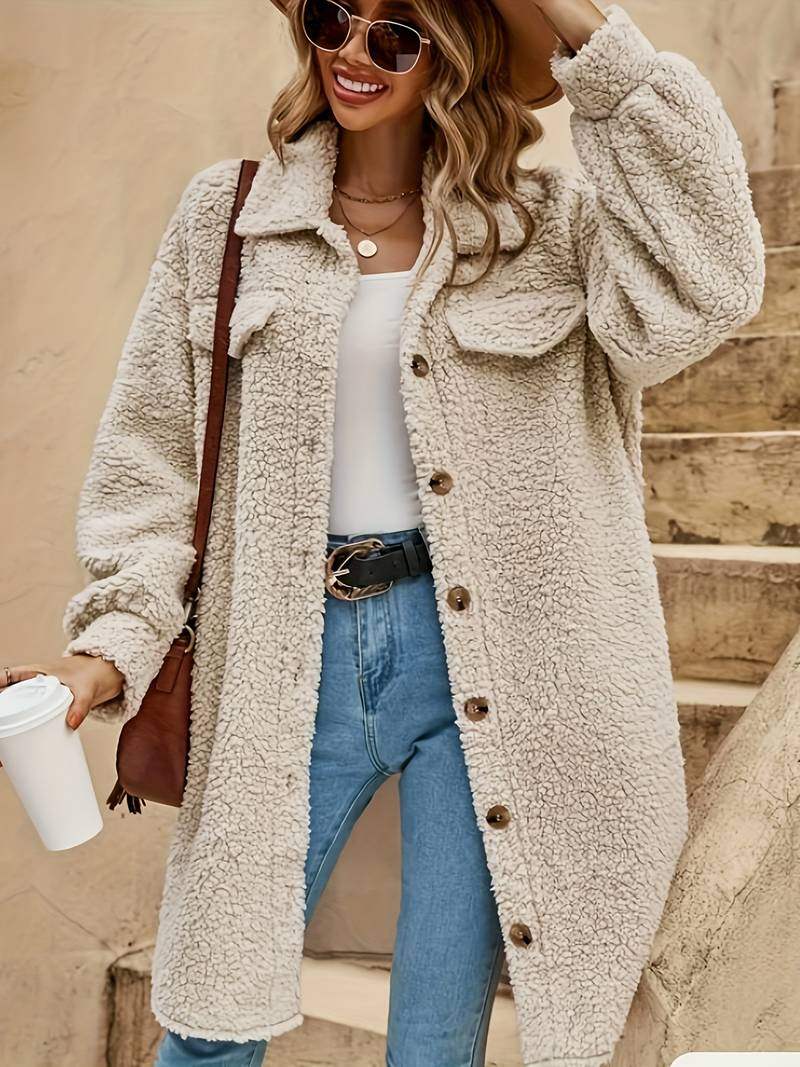 R&B | Übermantel Damen Sommerliche Chic Luftige Textur Perfekt für Kühlere Sommertage