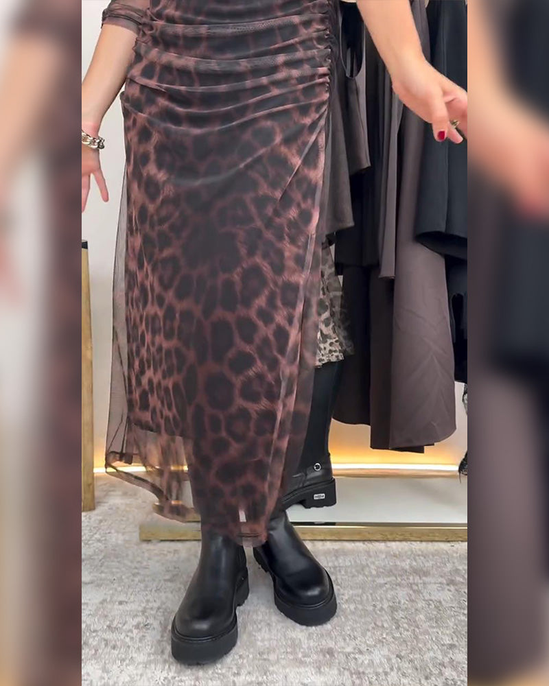 R&B | Kleid mit Leopardenmuster