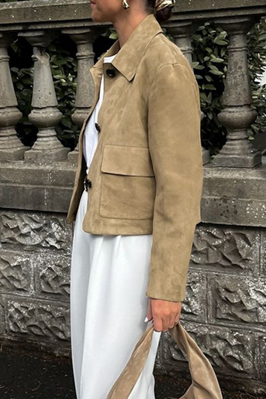 R&B | Freizeitjacke mit Durchgeknöpftem Hemdkragen