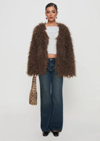 R&B | Shaggy Kunstpelzjacke