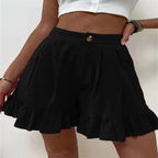 R&B | Lässige Shorts mit weitem Bein