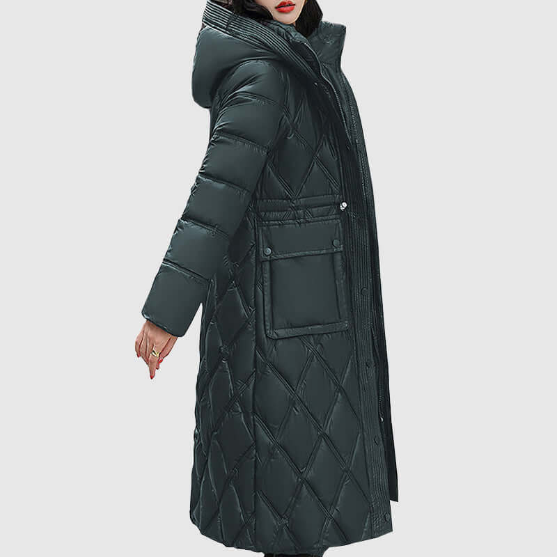 R&B | Damen gepolsterte Kapuzen Winterjacke
