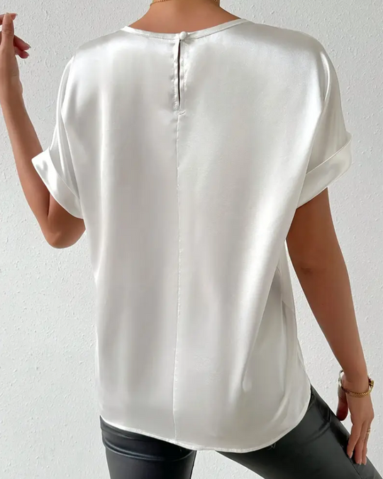 R&B | T-Shirt Rundhals Satin Glatt