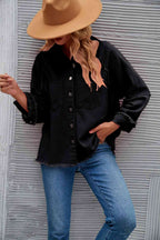 R&B | Raw Hem Kragen Denimjacke