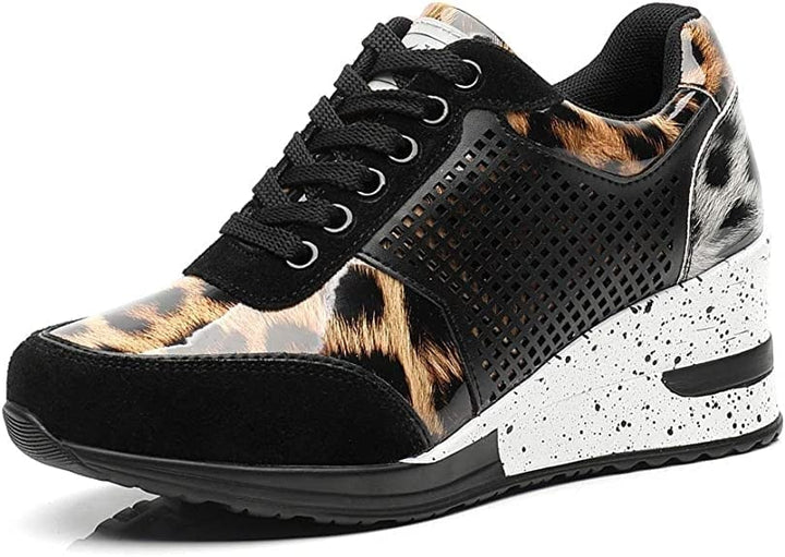 High-Heel-Sneaker mit Keilabsatz