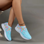 Schmetterlingsdruck Slip-On Schuhe R&B