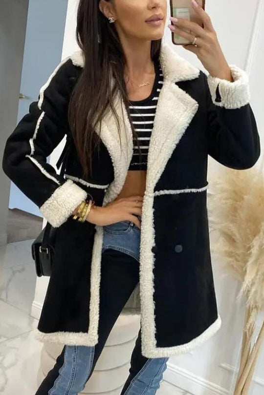 R&B | Lammwolle Patchwork Freizeitjacke
