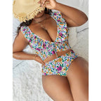 R&B | Großer bedruckter geteilter Bikini
