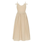 R&B | Neckholder-Kleid aus Baumwolle mit Hosenträgern
