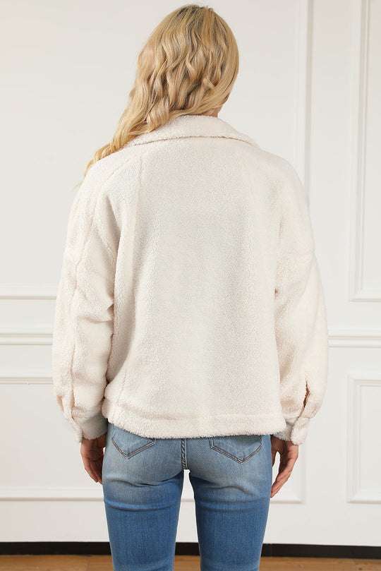 R&B | Weiche Teddyjacke mit Taschen Komfortabel und Trendy Perfekt für Den Alltag