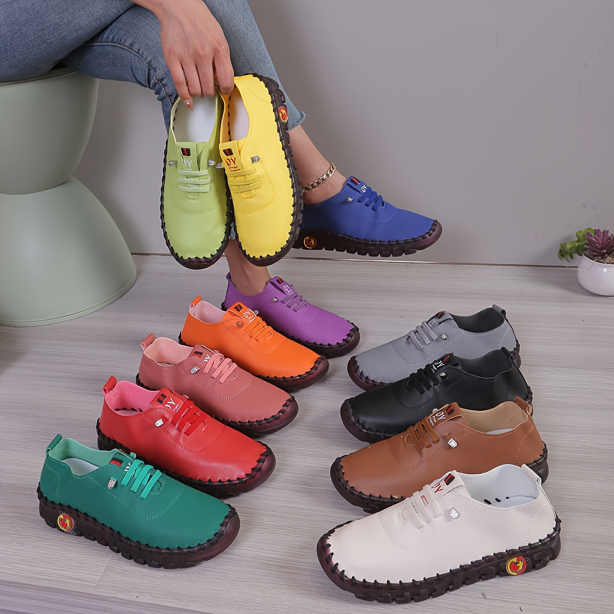R&B | Bequeme Lederschuhe mit Runder Spitze